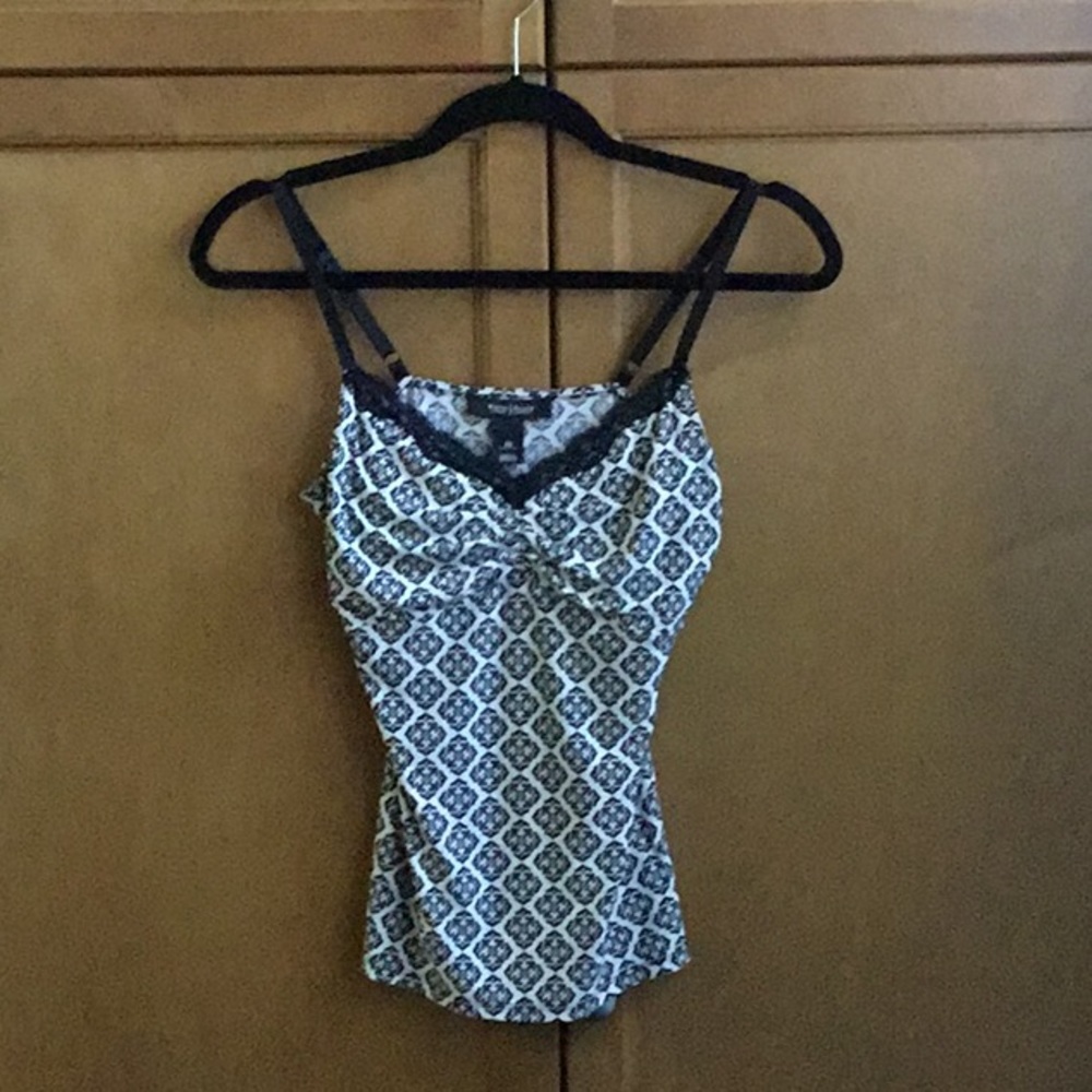 WHITE HOUSE BLACK MARKET Camisole with black Lace